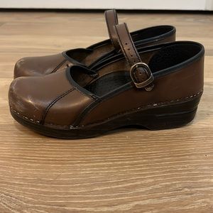Brown Dansko Mary Jane Clog Size 39